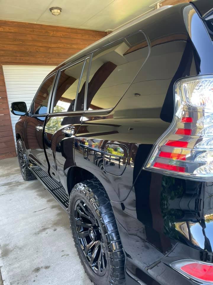 Black Lexus SUV Back Angle